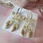 White Gypsophila sparkle Bow earrings