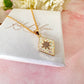 Gold Opal diamond Star Necklace.