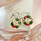 Holly Donut hoop earrings.