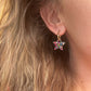 Festive star bloom earrings