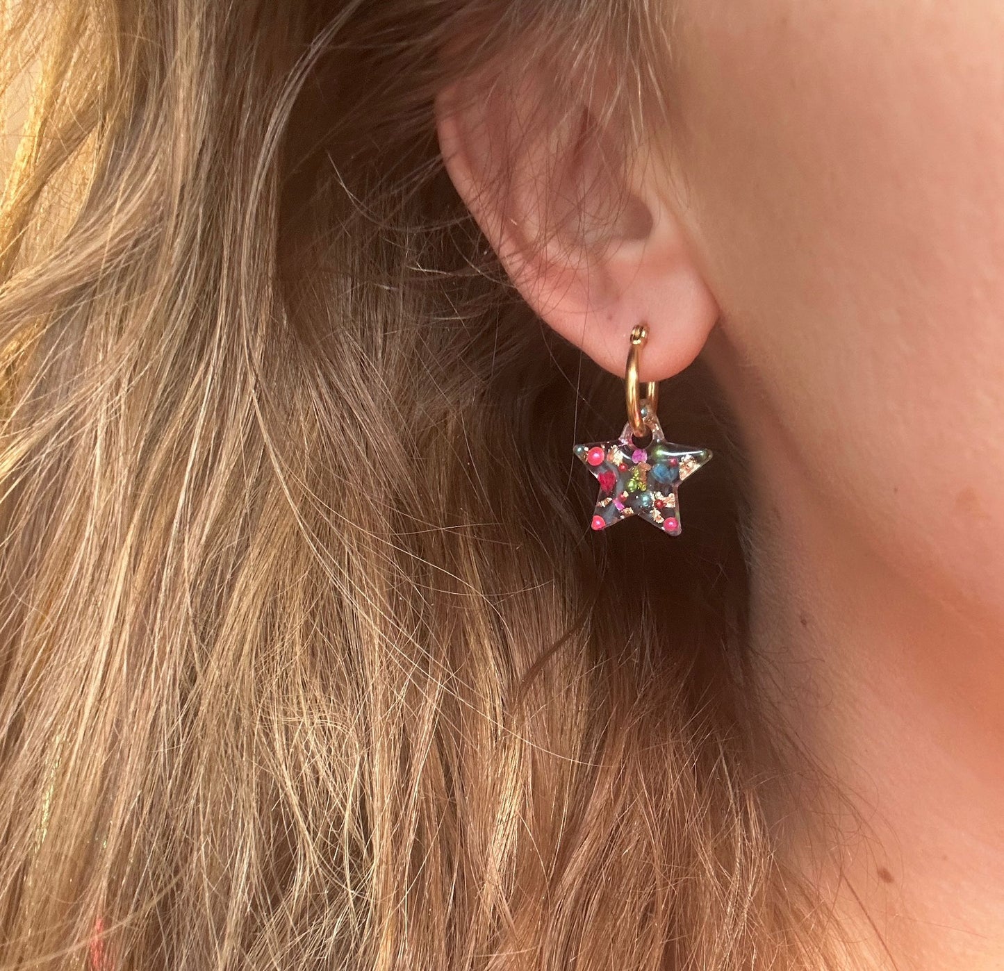 Festive star bloom earrings