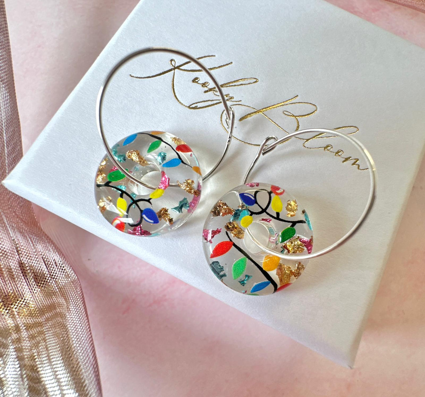 Fairy Light Donut earrings