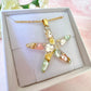 Gold Starfish seashell necklace.