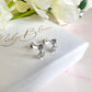 925 Sterling silver CZ Star stud earrings.