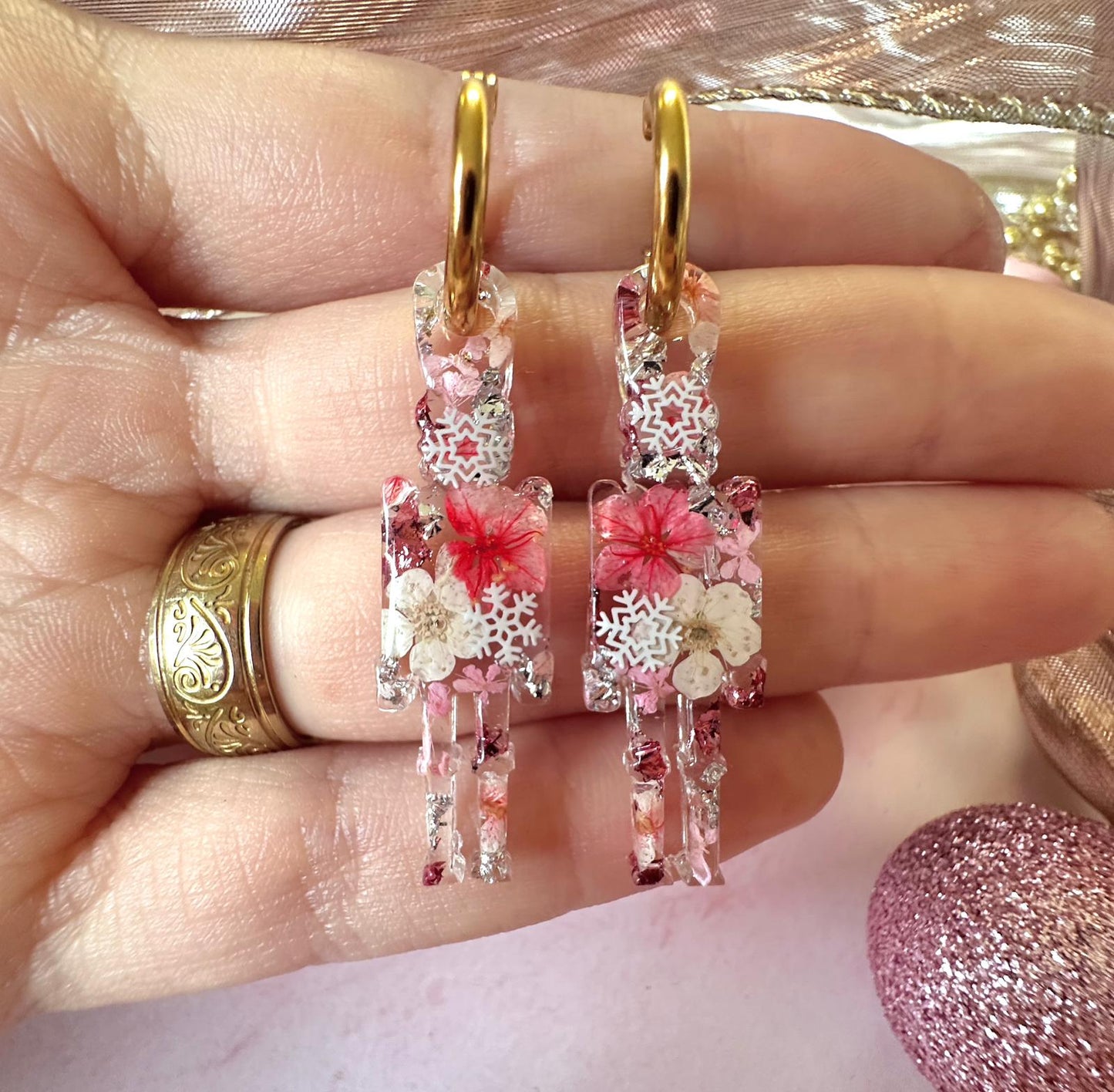 Sugar Plum Nutcracker bloom earrings