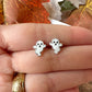 925 sterling silver Ghost stud earrings