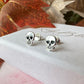 925 sterling silver Skull stud earrings