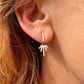925 sterling silver Spike Under ear Stud earrings.