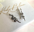 925 sterling silver Snake Climber earrings