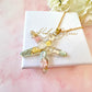 Gold Starfish seashell necklace.