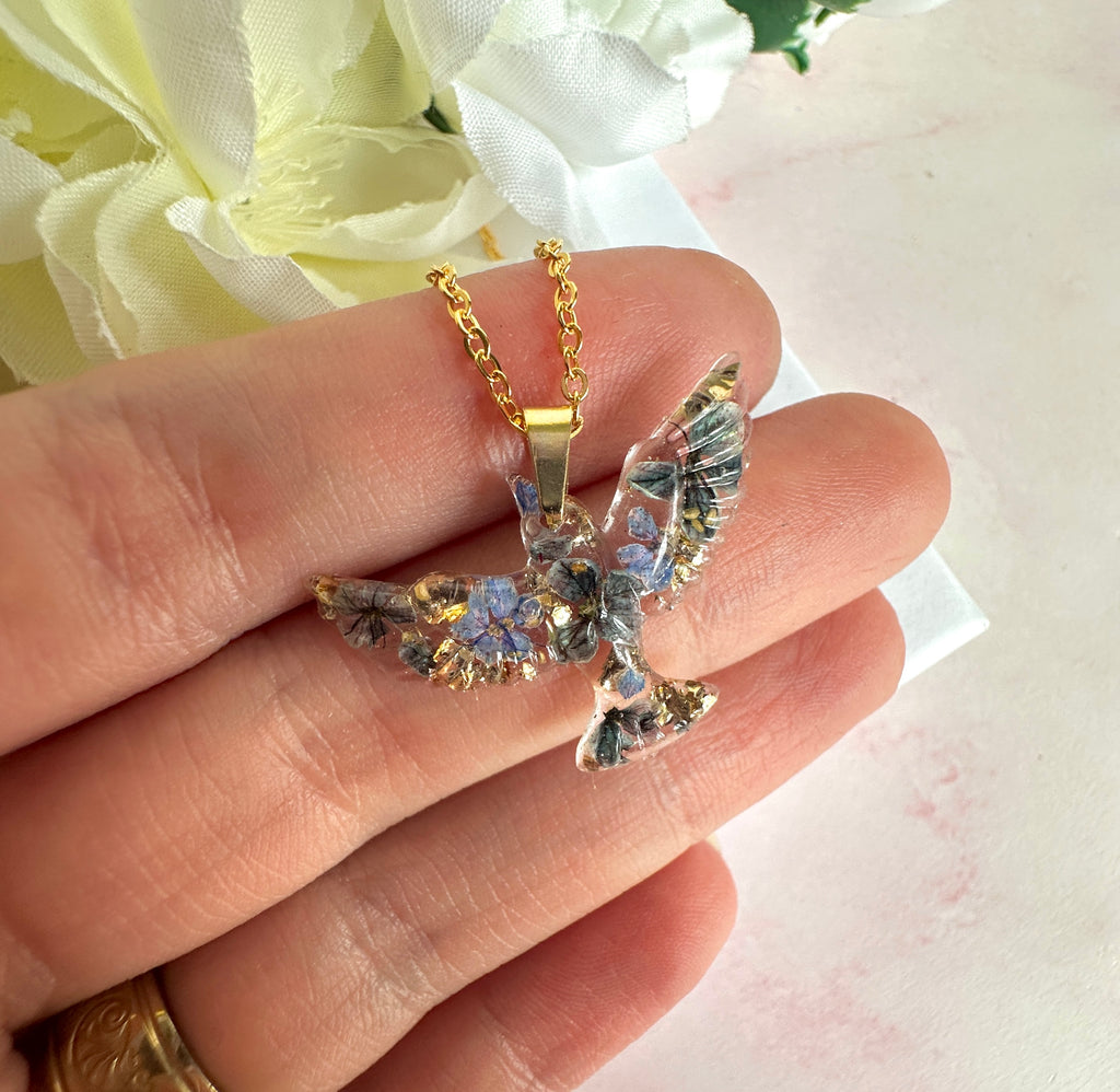 * Limited edition * Gold Bloom Bird Necklace