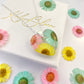 Daisy pastel Heart silver necklace.