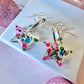 Festive star bloom earrings