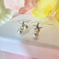 925 sterling Silver Pearl Starfish stud earrings.