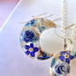 Blue moon Forget me not Sterling silver stud earrings.