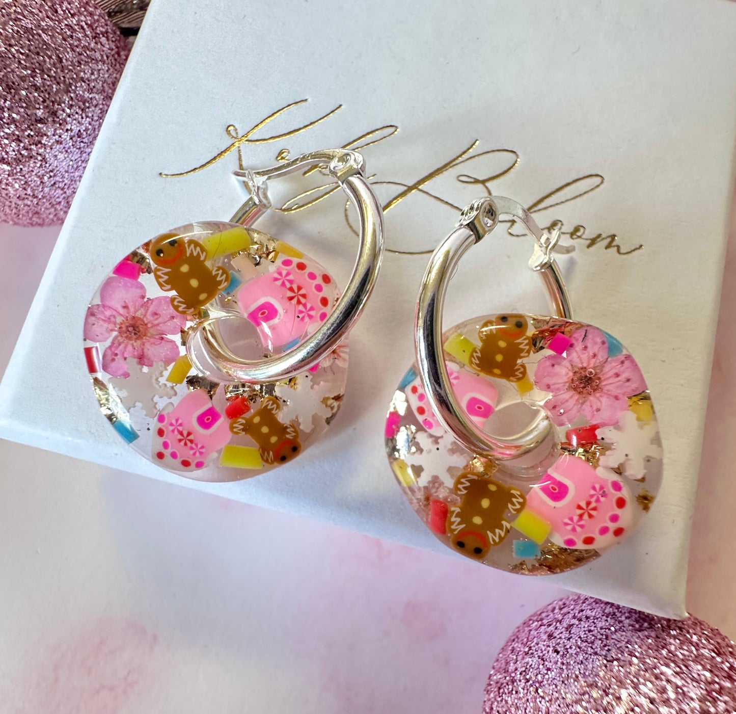 Ginger bread cottage bloom earrings