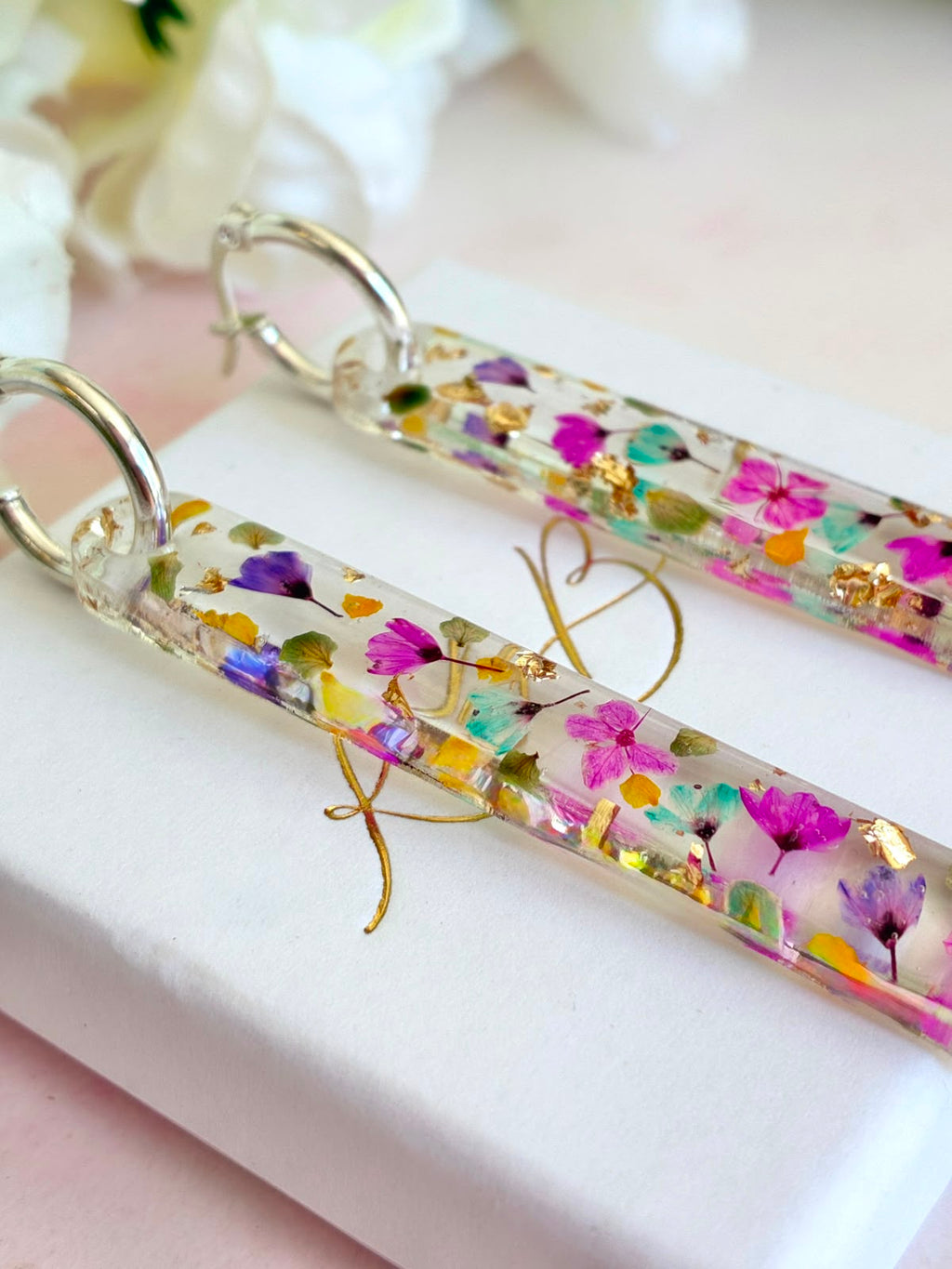 Tutti Frutti bloom drop Earrings.