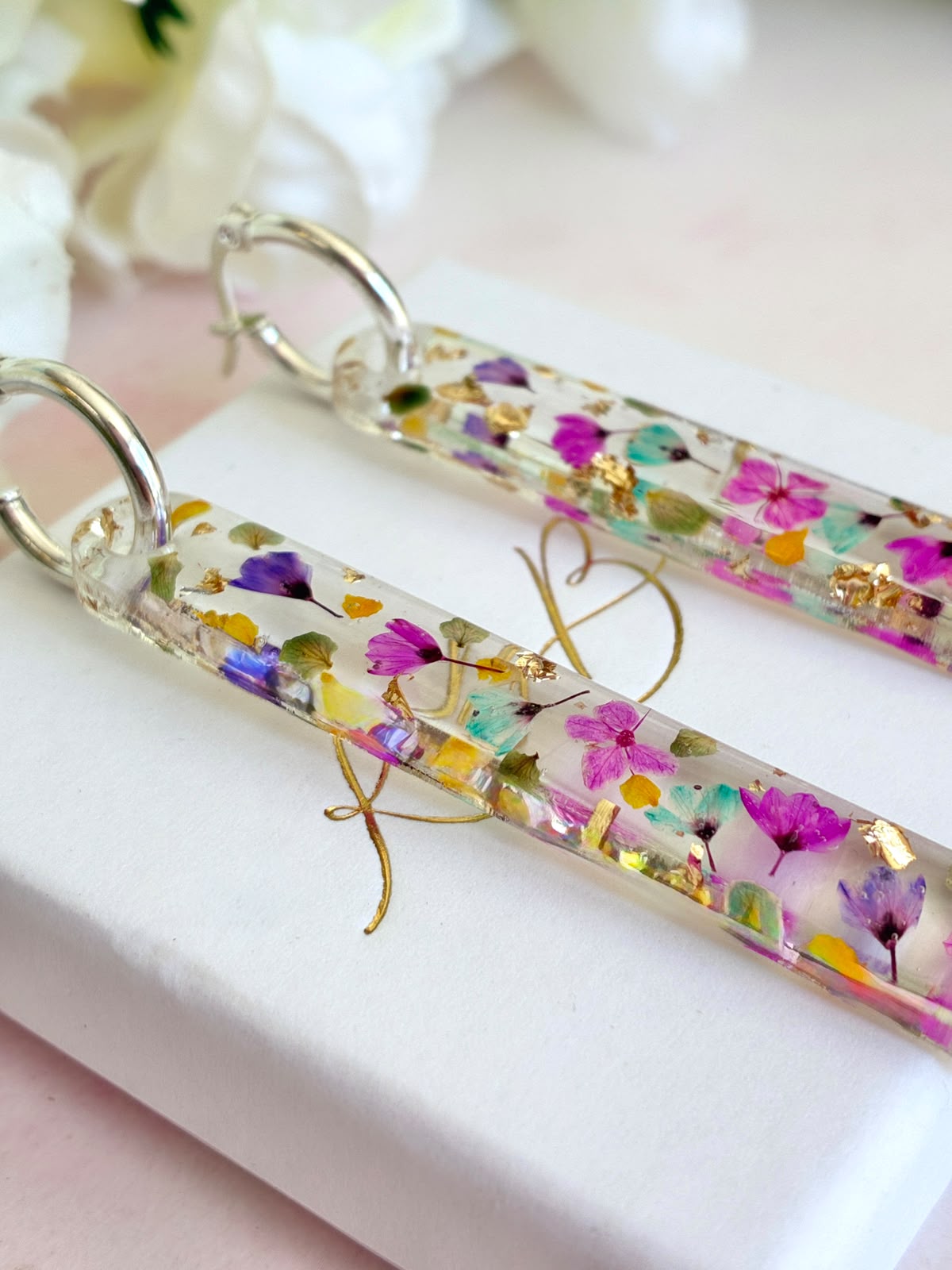 Tutti Frutti bloom drop Earrings.