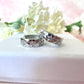 Small Silver Chunky clear CZ star Huggie earrings.