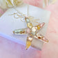 Silver Starfish seashell necklace.