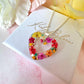 Silver Hawaiian heart bloom Necklace