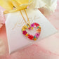 Gold Hawaiian heart bloom Necklace
