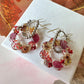 Autumn wreath bloom earrings