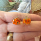 Tiny Bloom Pumpkin 925 sterling silver Studs