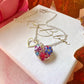 Twilight flower Heart 925 sterling silver bracelet