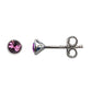 925 sterling Silver BirthStone Birth Month stud earrings.