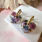 Nightshade bloom Heart earrings.