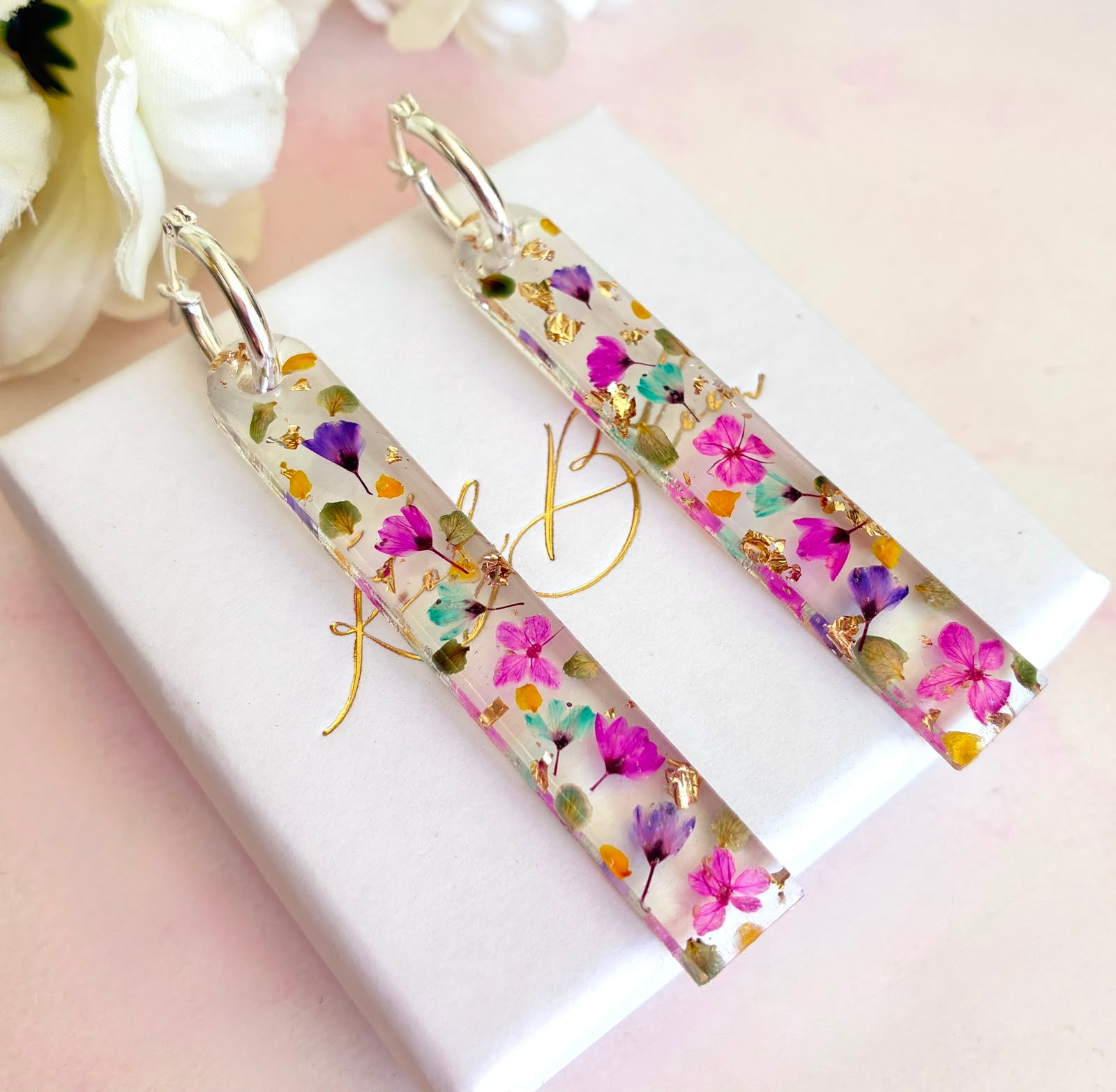 Tutti Frutti bloom drop Earrings.