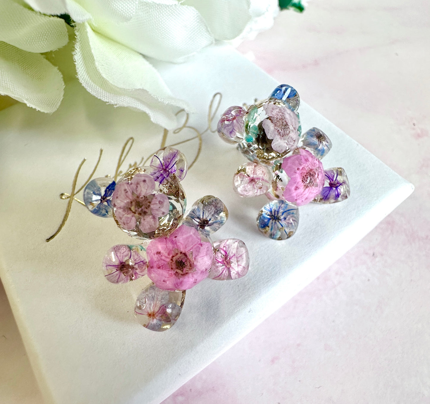 Bloom Teddy Bear 925 sterling silver stud earrings