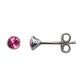 925 sterling Silver BirthStone Birth Month stud earrings.