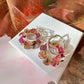 Autumn wreath bloom earrings