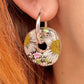 Daisy donut Hoop earrings