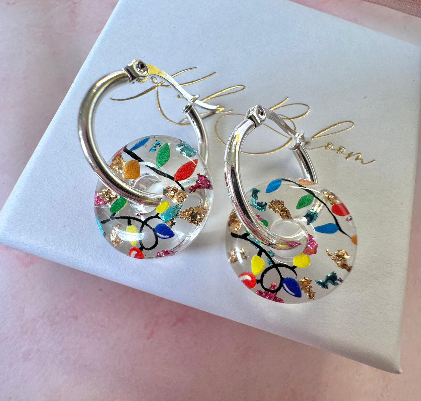 Fairy Light Donut earrings