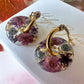 Nightshade flower Donut earrings
