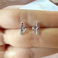 925 sterling silver Butterfly wings stud earrings.