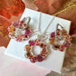 Silver Autumn Wreath bloom necklace.