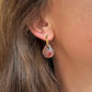 Chocolate teardrop bloom earrings
