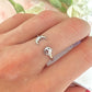 Sun & Moon adjustable Silver ring.