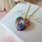 Gold Nightshade heart necklace