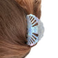 Large scallop AB Pearl claw Hair Clip.