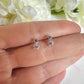 925 Sterling silver CZ Star stud earrings.