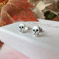 925 sterling silver Skull stud earrings