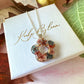 Silver Ember Bloom Flower Necklace