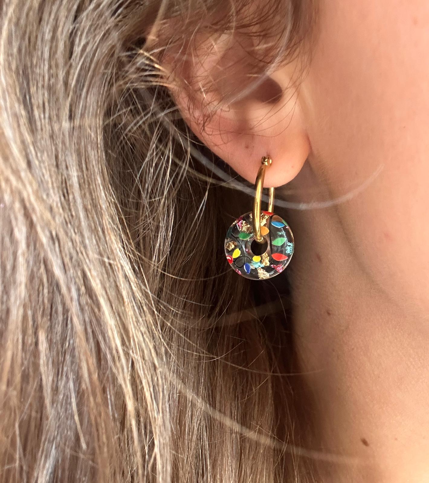 Fairy Light Donut earrings