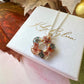 Silver Ember Bloom Flower Necklace