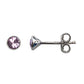 925 sterling Silver BirthStone Birth Month stud earrings.